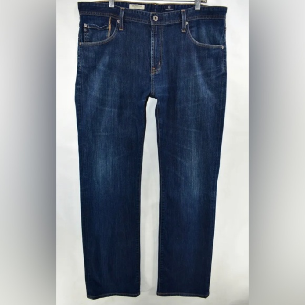 AG Adriano Goldschmied Protege Straight Leg Jeans Mens 38x34 Blue‎ Dark Wash